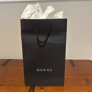 Gucci Classic Black Gift Bag